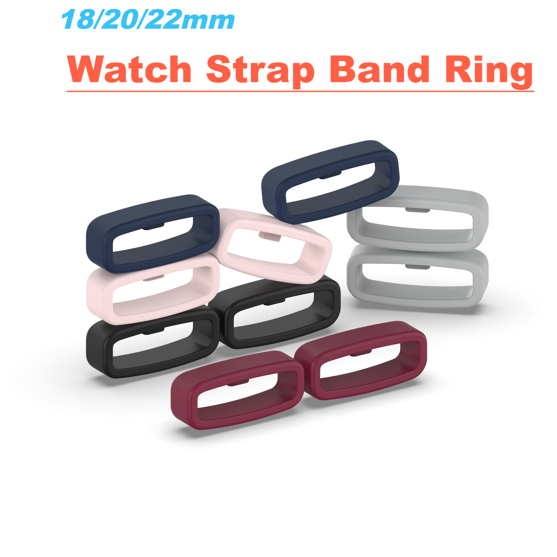 Sport Loop Strap - ​Rubber Watch Strap Band Keeper Loop