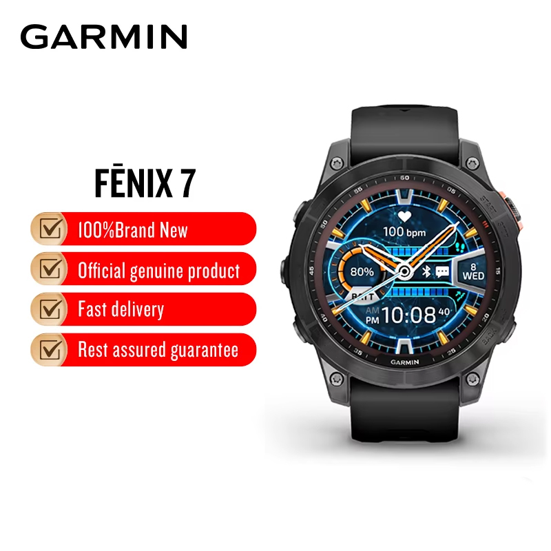 Smartwatch X18 - Garmin Fenix 7 Solar DLC Blood