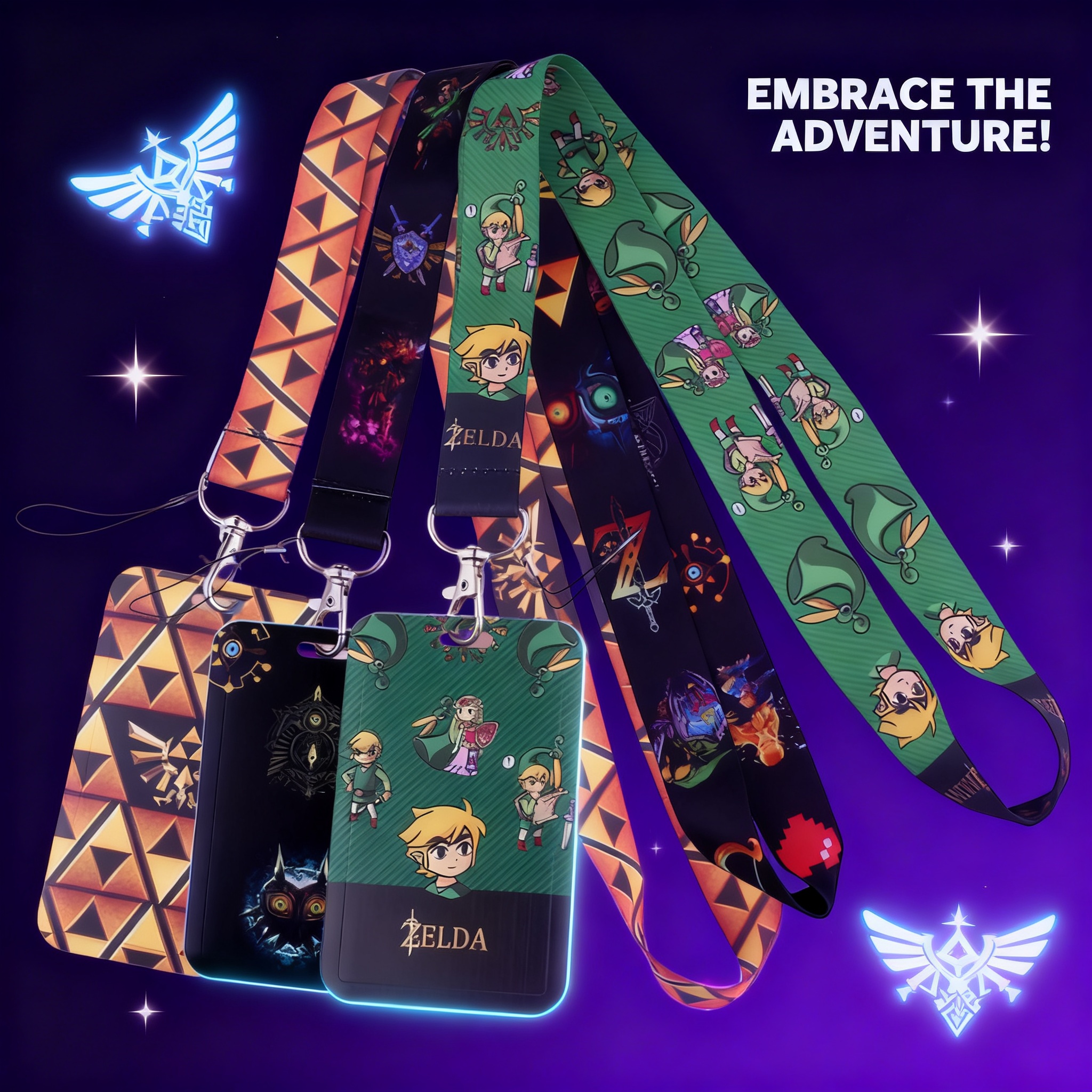 Rugged Sport Strap - Cartoon Game Lanyards for Key Neck
