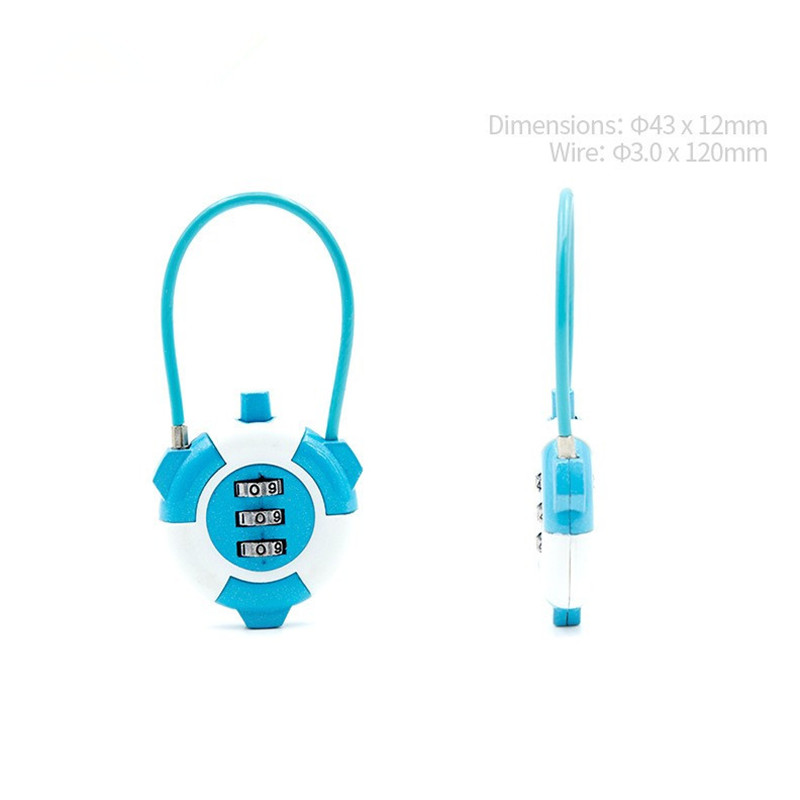 3 Digit Combination Cable Lock - Rugged Sport Strap recension och pris