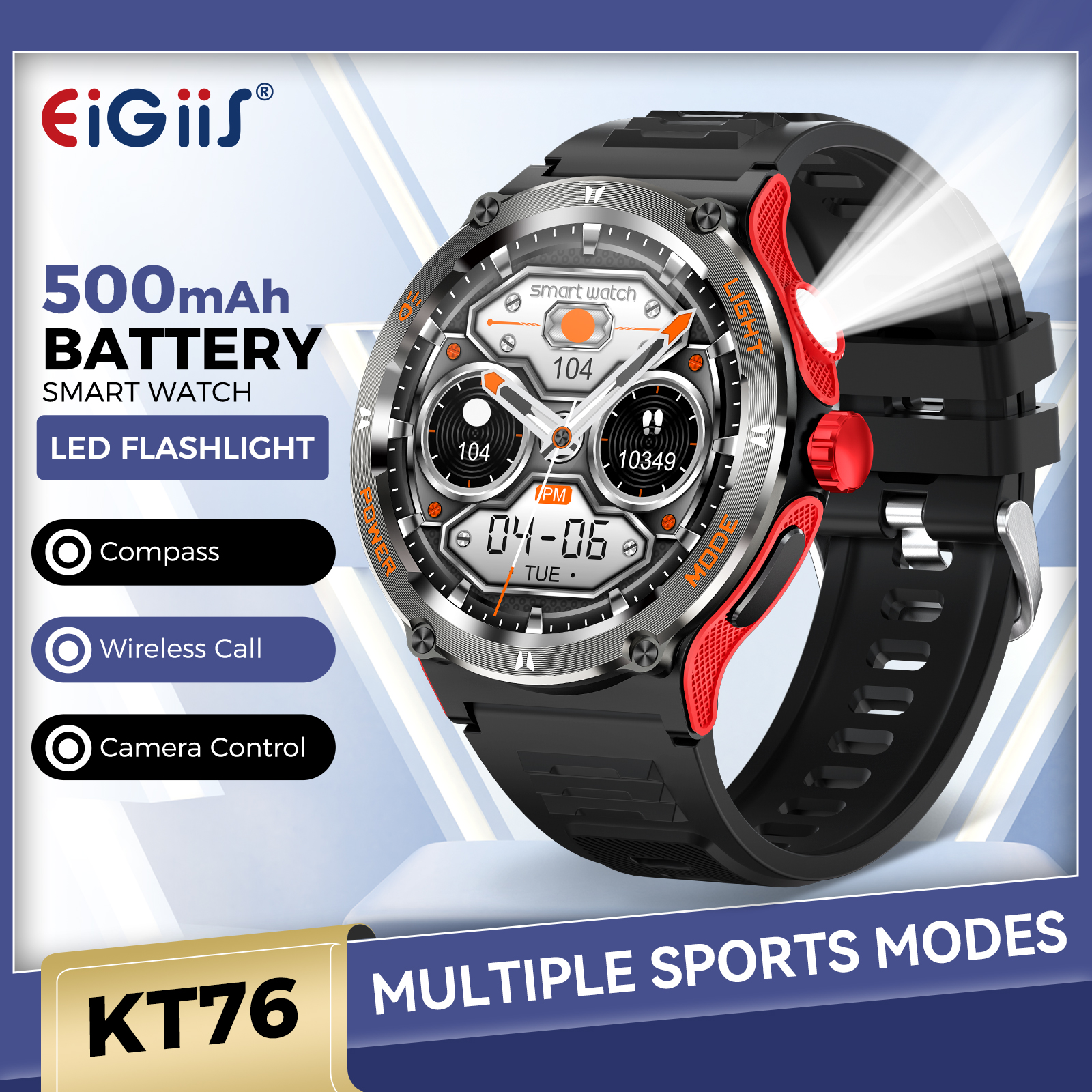 EIGIIS Smart Watch 3ATM Waterp - Smartwatch Faces recension och pris