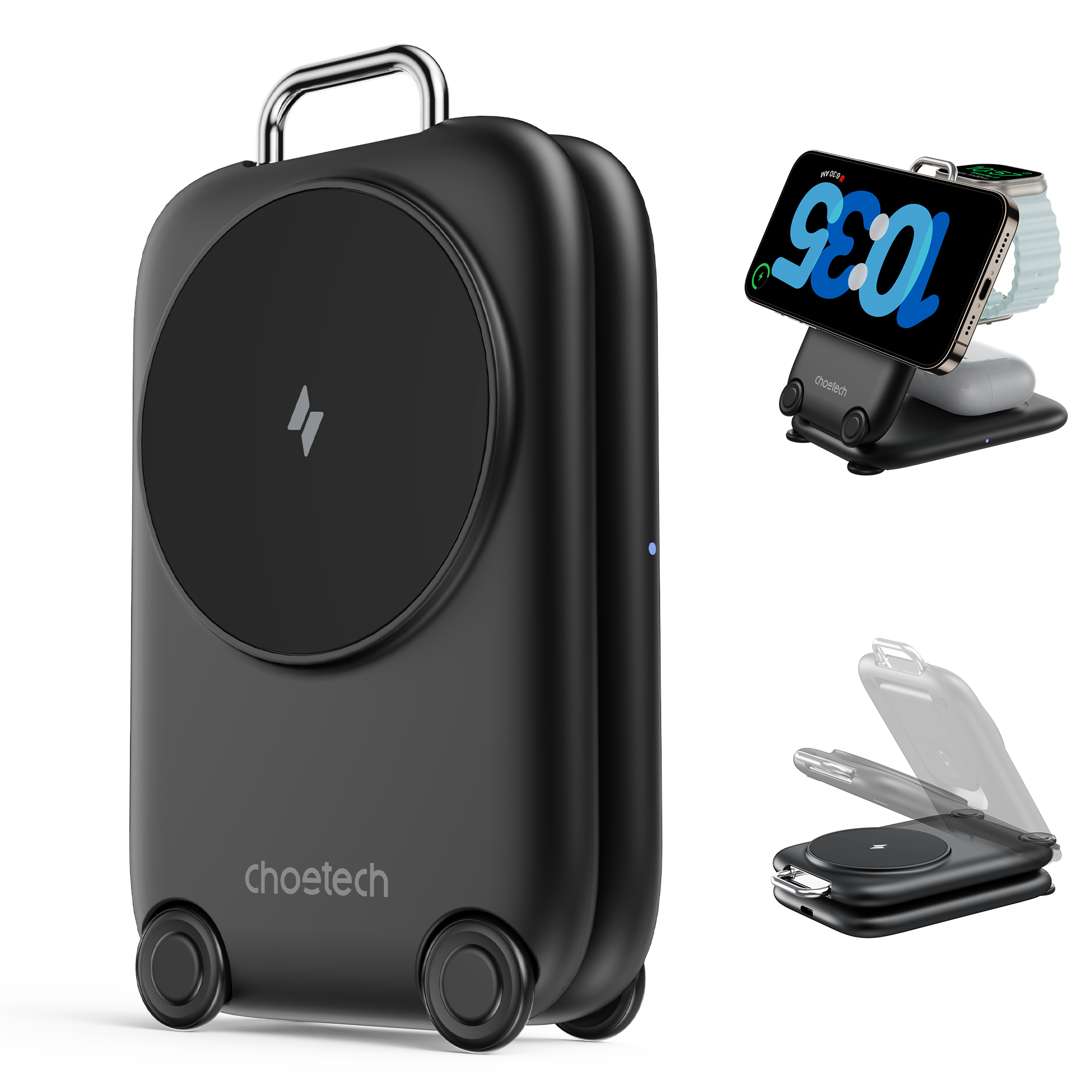 3-in-1  Travel Fast Charge Wir - Smartwatch Ac recension och pris