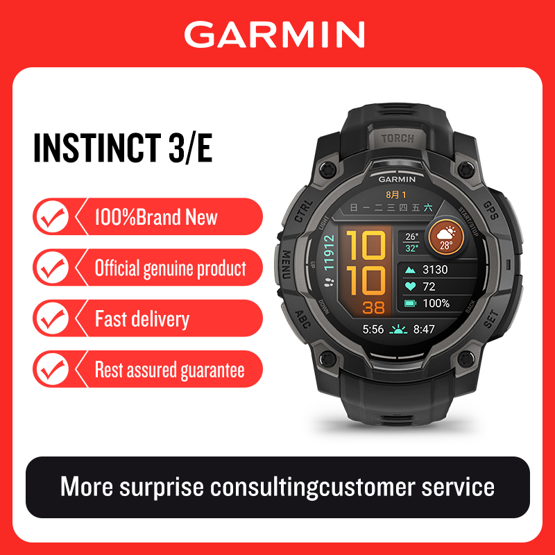 Garmin Instinct3/E solar power - Smartwatch X18 recension och pris