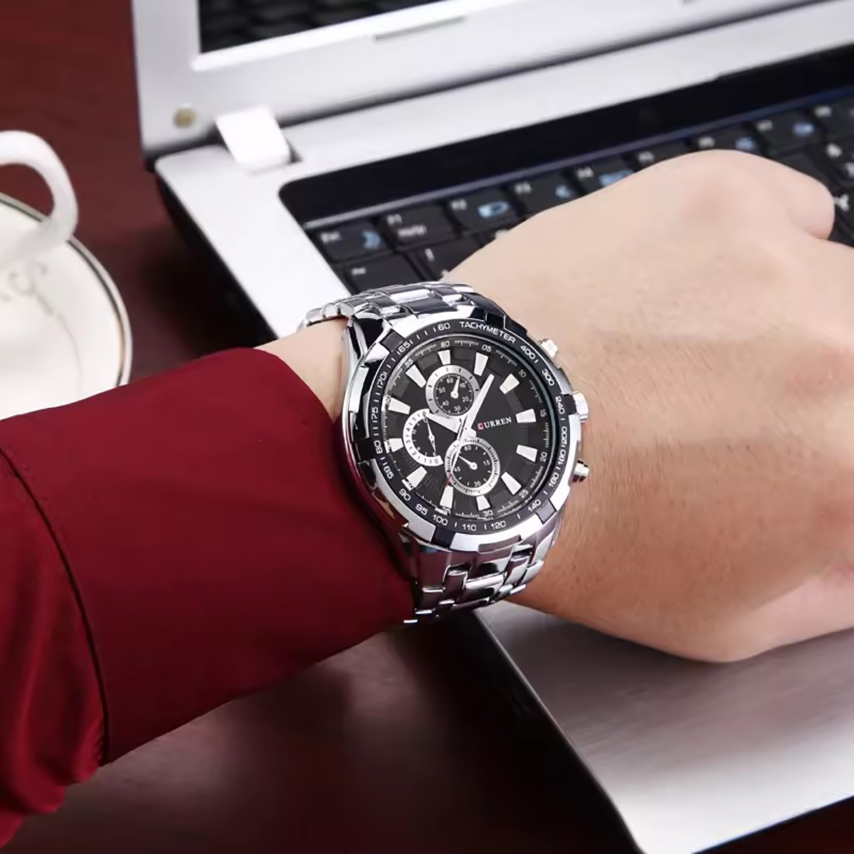 CURREN Fashion large dial leis - Smartwatch Guess recension och pris