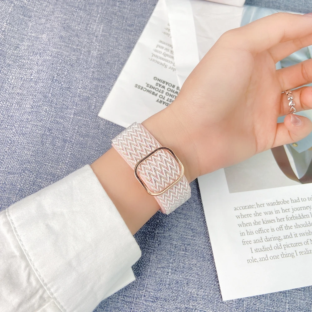 Elastic Shiny strap For Samsun - Titan Smartwatch Accessories recension och pris