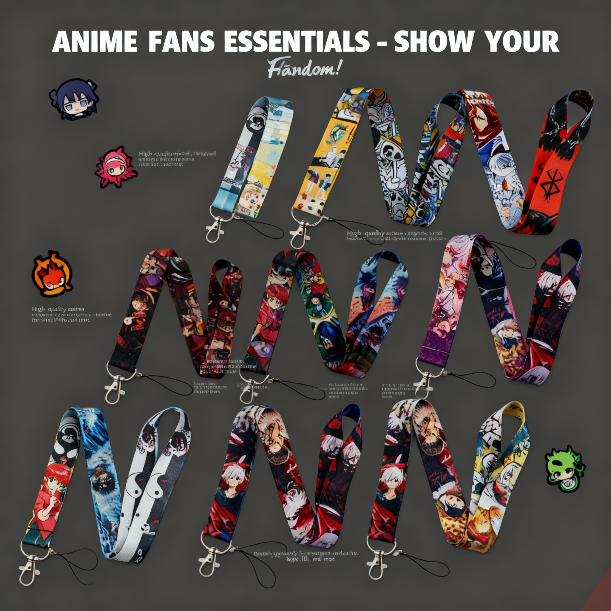 Anime Lanyard Neck Strap For I - Rugged Sport Strap recension och pris