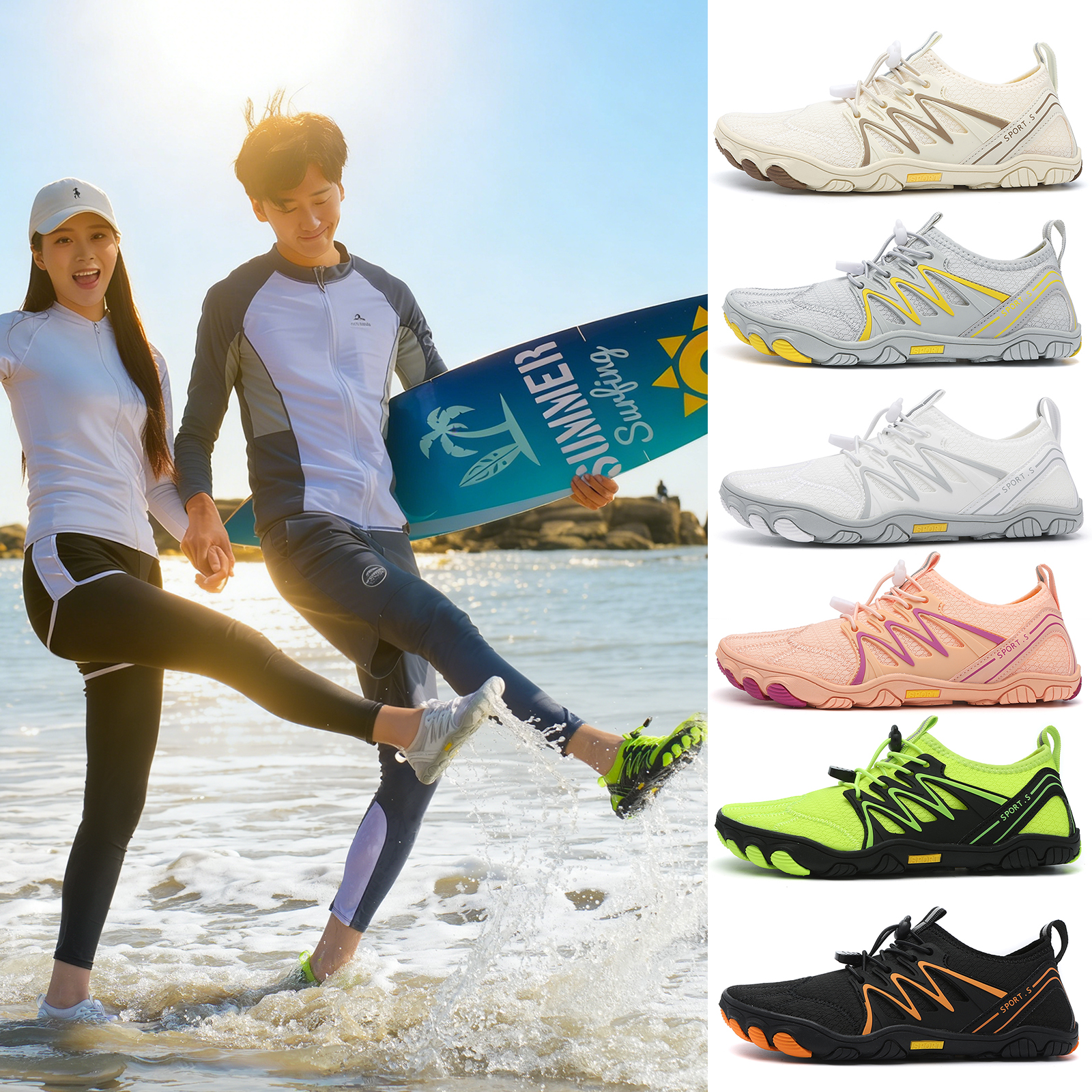Unisex Water Shoes Men Women Q - Rugged Sport Strap recension och pris