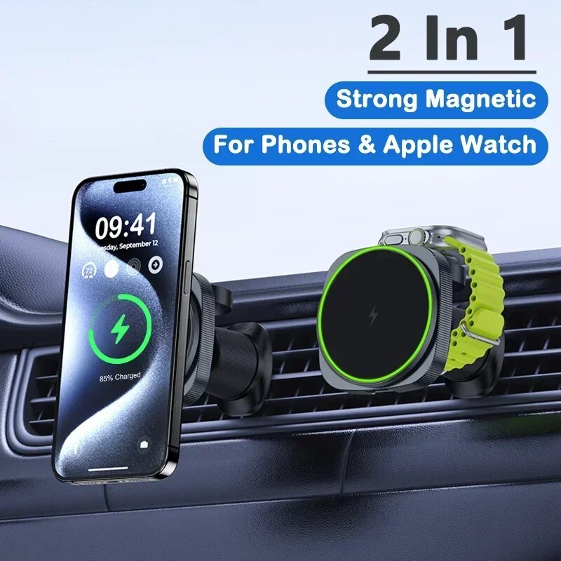 2 IN 1 Magnetic Wireless Car C - Smartwatch Ac recension och pris
