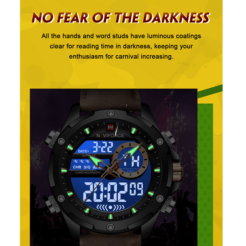 NAVIFORCE Luxury Men Quartz Wa - Smartwatch Guess recension och pris