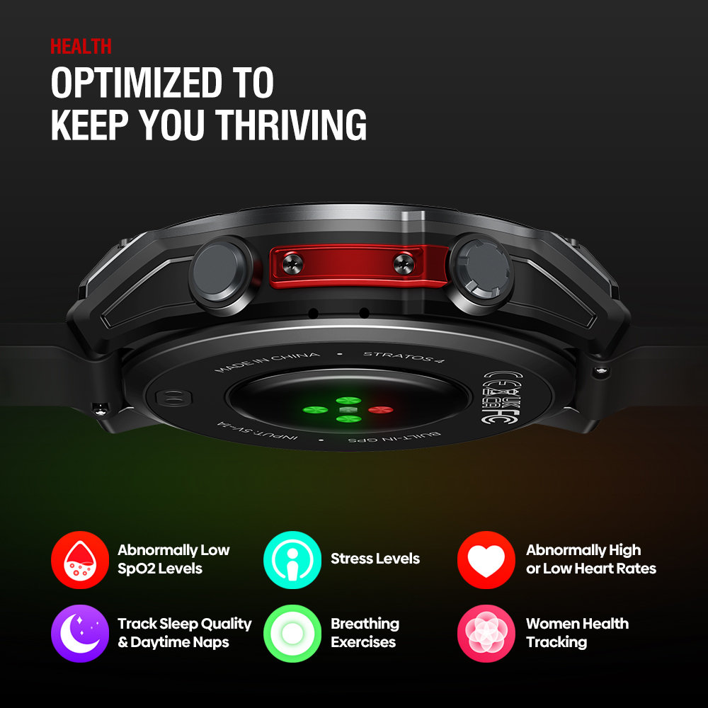 NEW Zeblaze Stratos 4 GPS Smar - Smartwatch X12 recension och pris