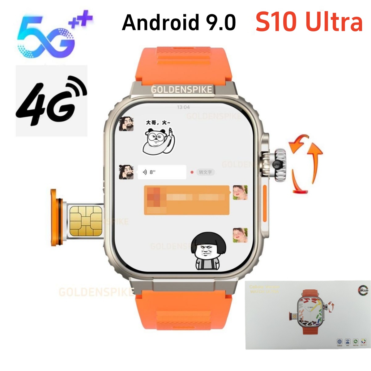 4G Android Smart Watch S10 2.2 - Smartwatch X18 recension och pris