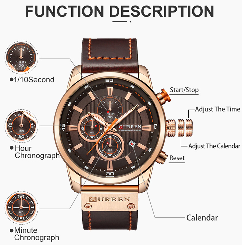 Top Brand Luxury Chronograph Q - Smartwatch Guess recension och pris