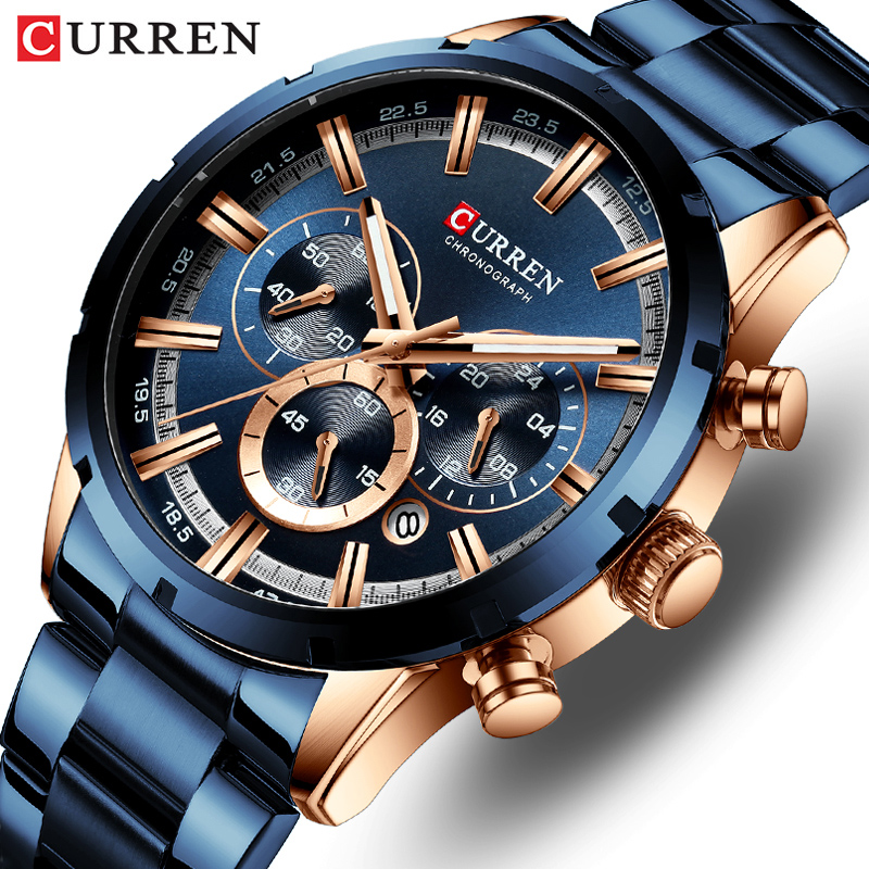 Curren Men's Watch Blue Dial S - Smartwatch Guess recension och pris