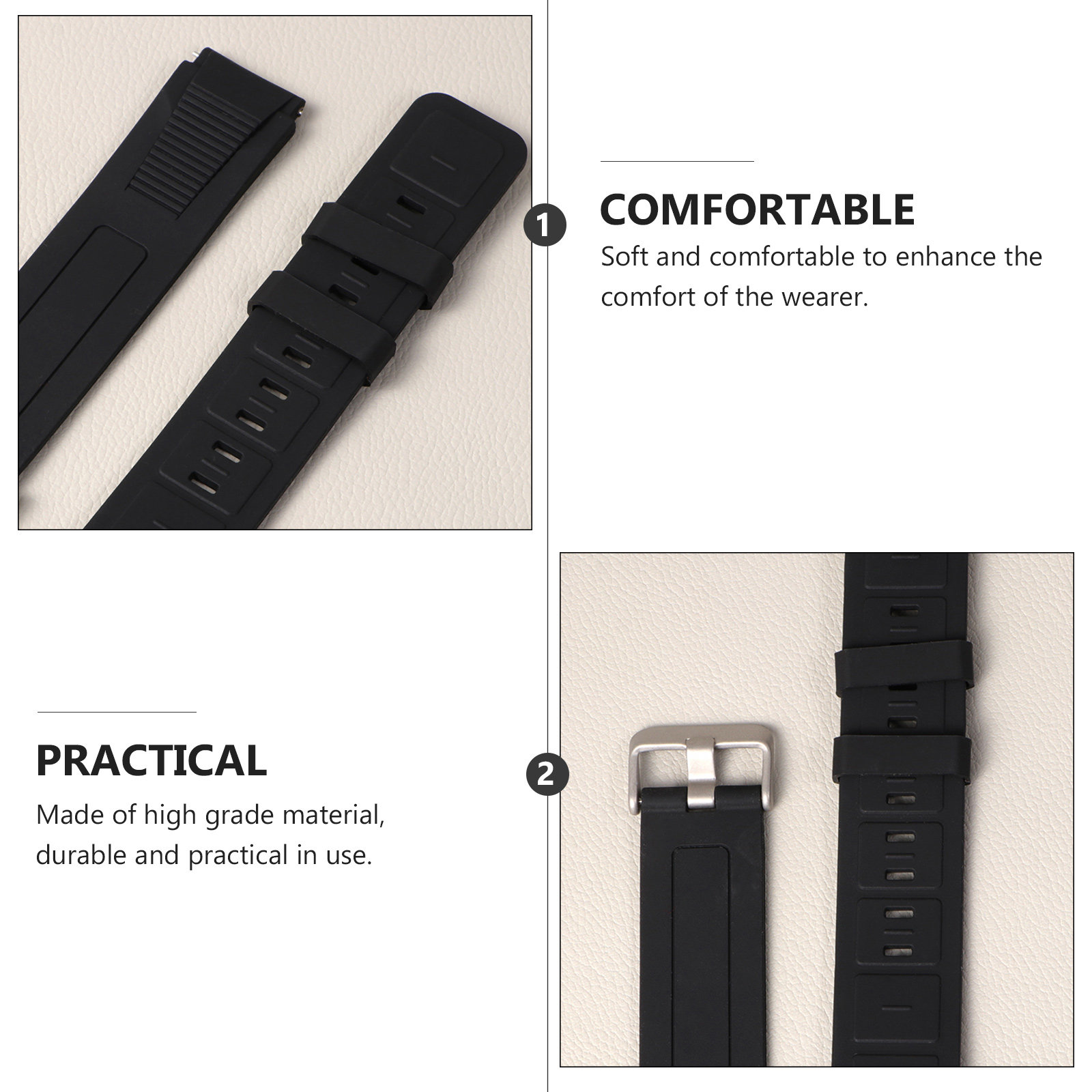 8Pcs High Grade Silicone Watch - Silicone Band Replacement recension och pris