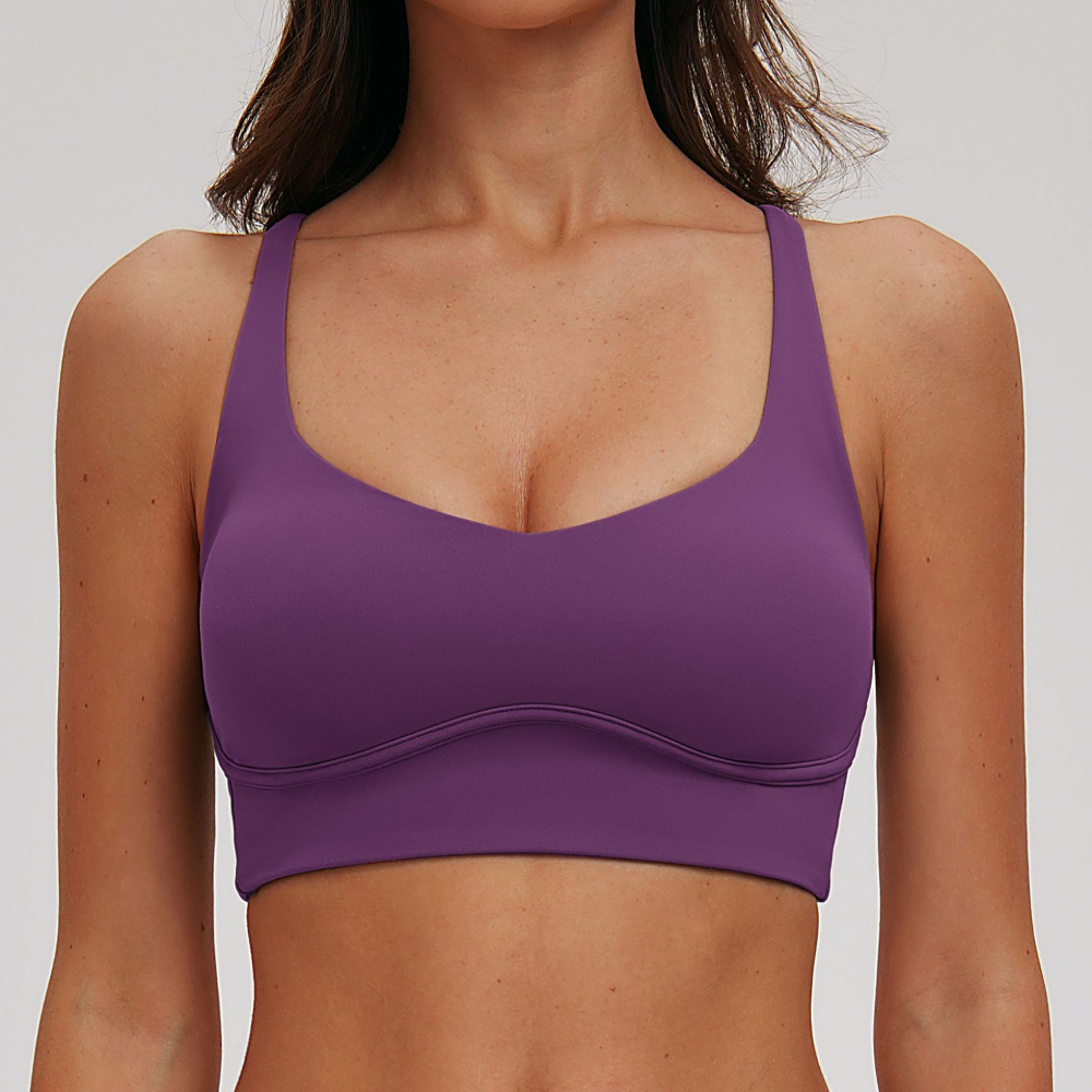 Sexy V-neck Sports Bra Yoga Un - Rugged Sport Strap recension och pris