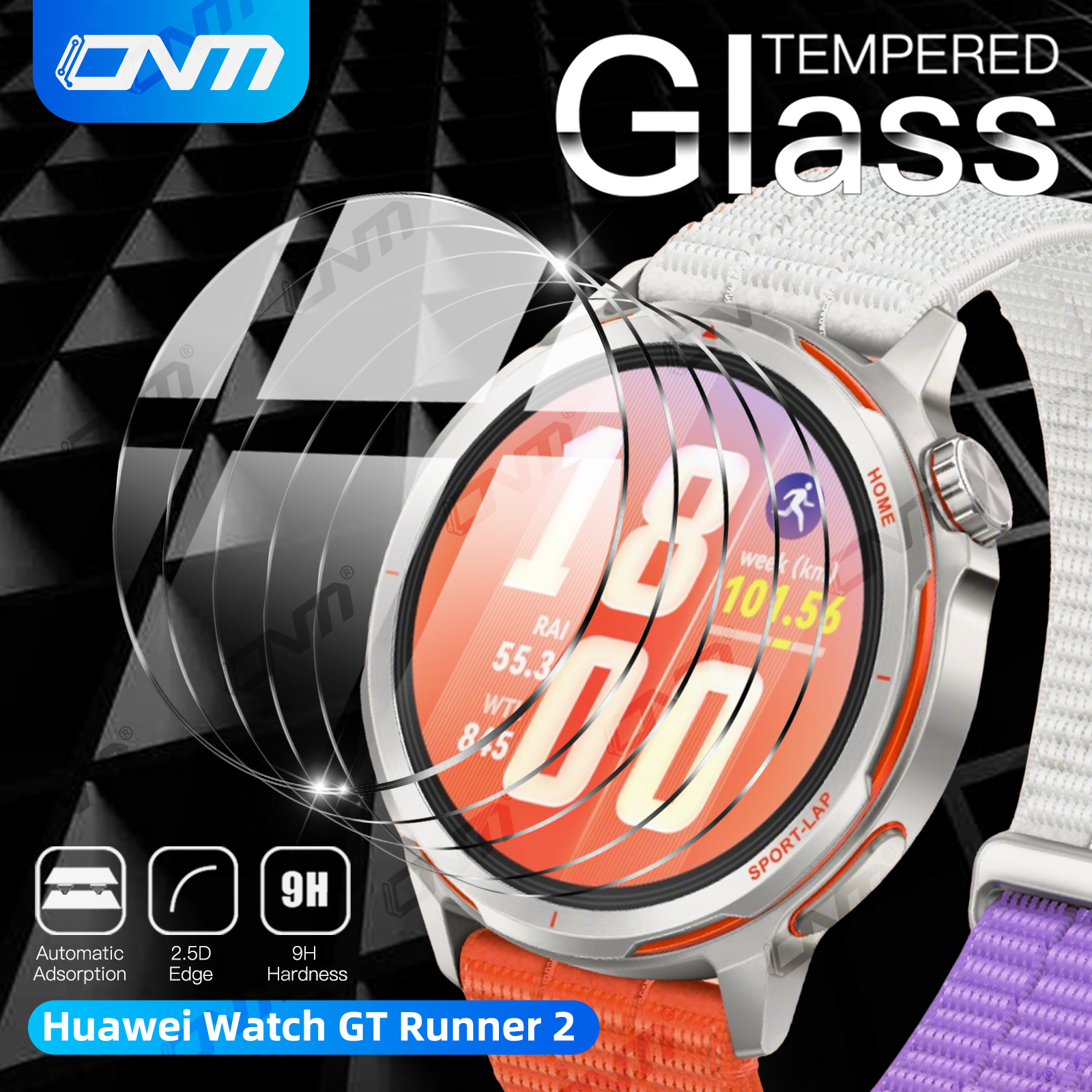 9H Tempered Glass For Huawei W - Titan Smartwatch Accessories recension och pris