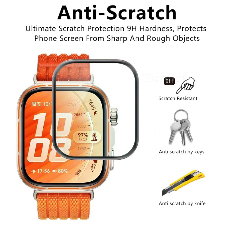 Soft Tempered Glass for Huawei - Watch Face Protector recension och pris