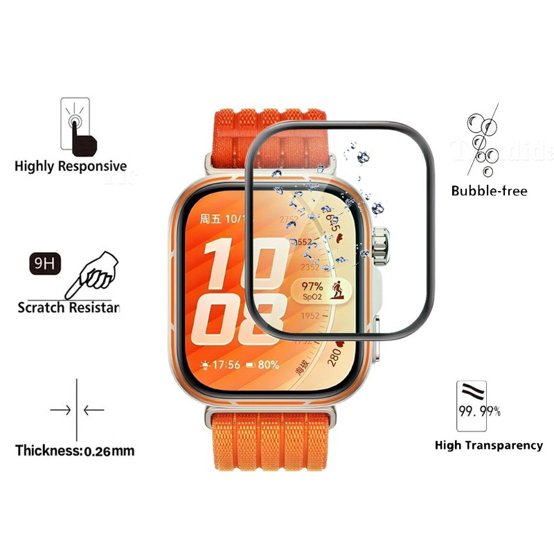 Soft Tempered Glass for Huawei - Watch Face Protector recension och pris