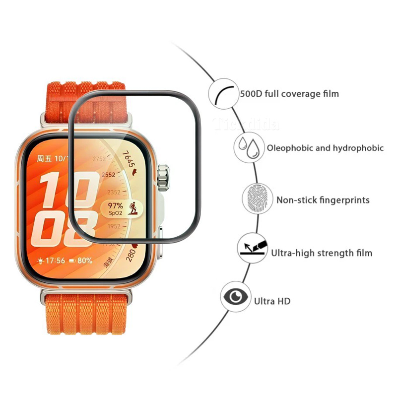 Soft Tempered Glass for Huawei - Watch Face Protector recension och pris