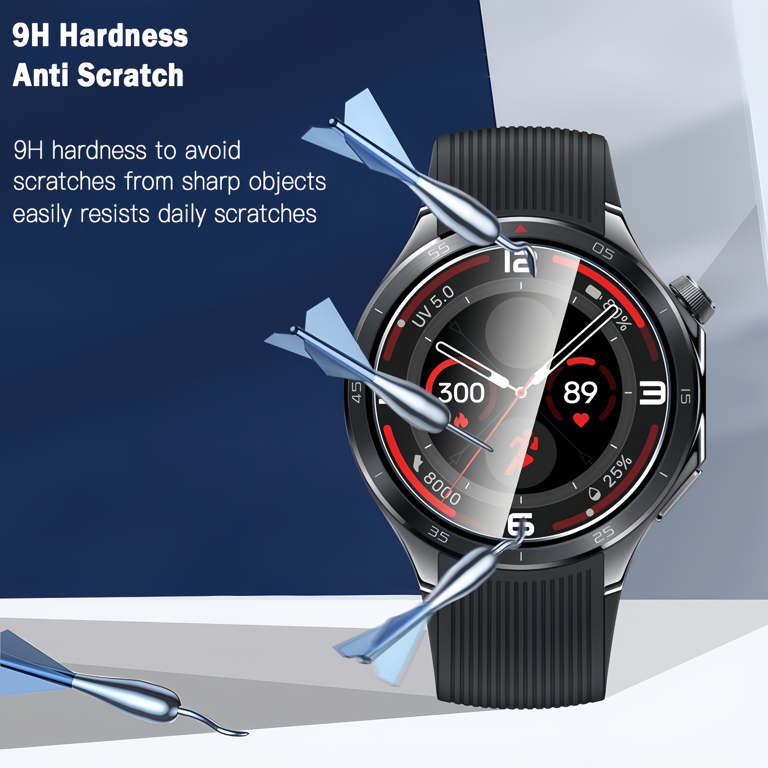 3PCS 9H Tempered Glass Screen  - Watch Face Protector recension och pris