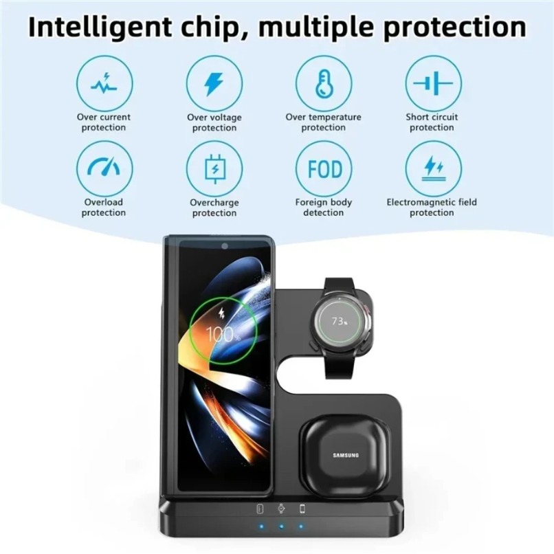 3 in 1 Wireless Charger Statio - Smartwatch Ac recension och pris