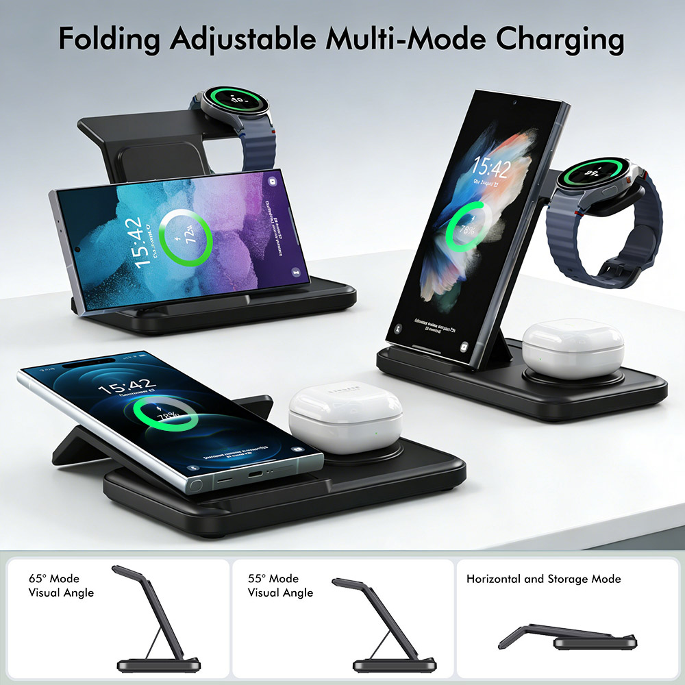 3 in 1 Wireless Charger Stand  - Smartwatch Ac recension och pris