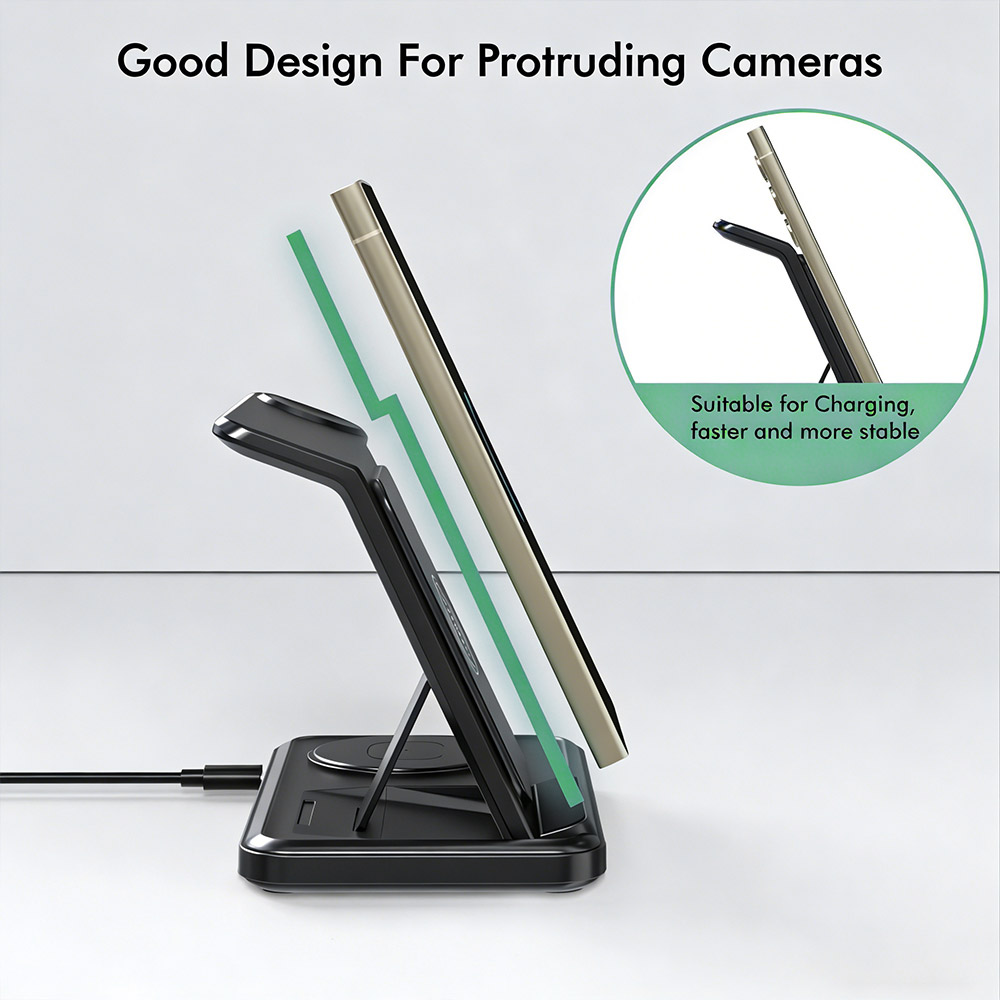 3 in 1 Wireless Charger Stand  - Smartwatch Ac recension och pris