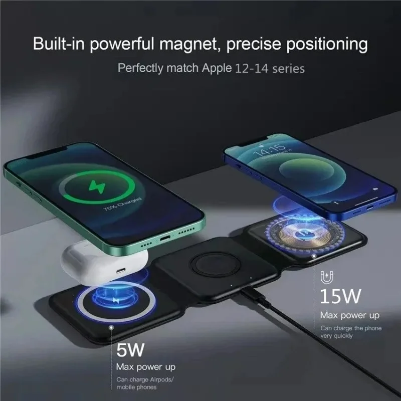 3 in 1 Portable Magnetic Wirel - Smartwatch Ac recension och pris