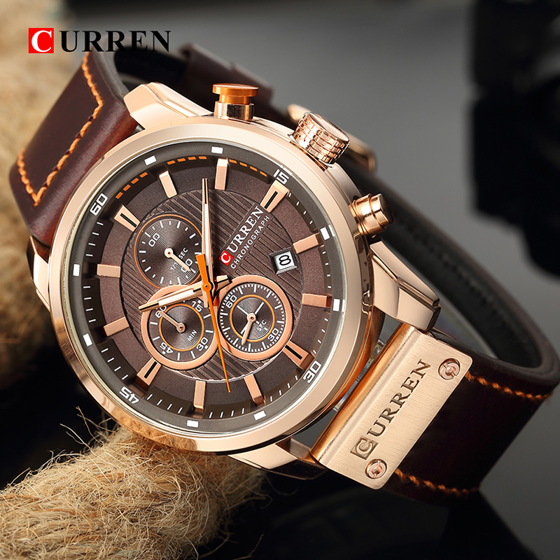 CURREN Brand Watch Men Leather - Smartwatch Guess recension och pris