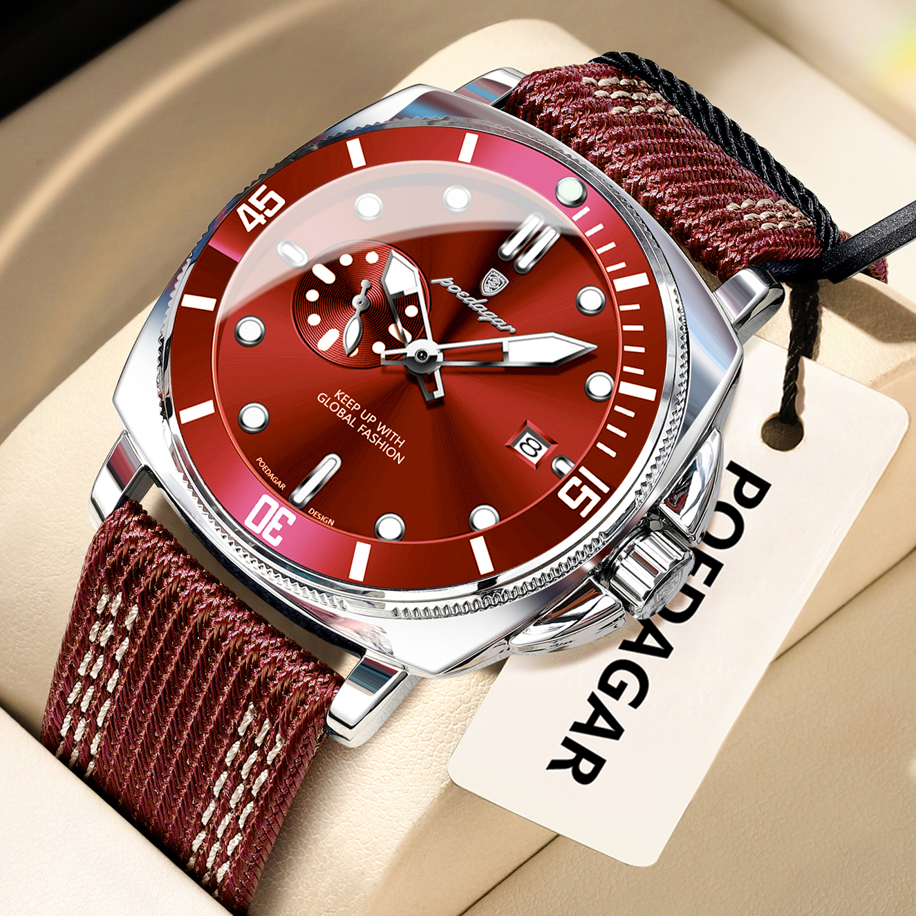 POEDAGAR Luxury Fashion Man Wa - Smartwatch Guess recension och pris